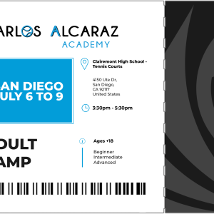 Adult Tennis Camp San Diego 2026 3:30-5:30pm